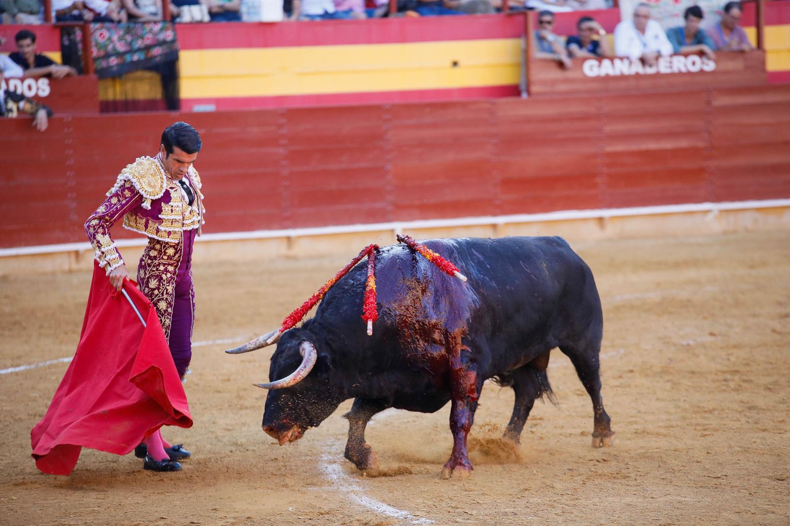 Corrida de toros en Roquetas, en imágenes