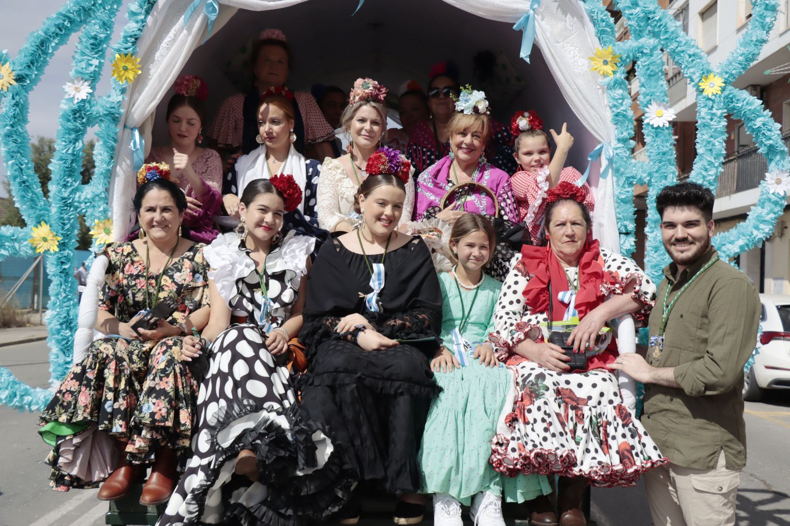 Imágenes de los carros de la Hermandad del Rocío de Huelva