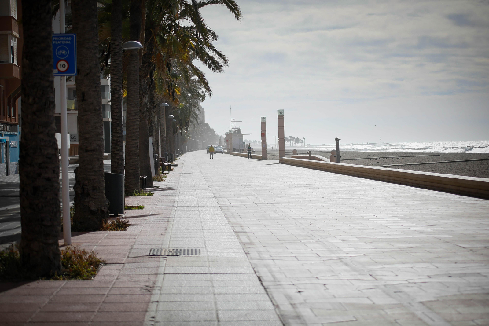 Imágenes del temporal de viento en Almería