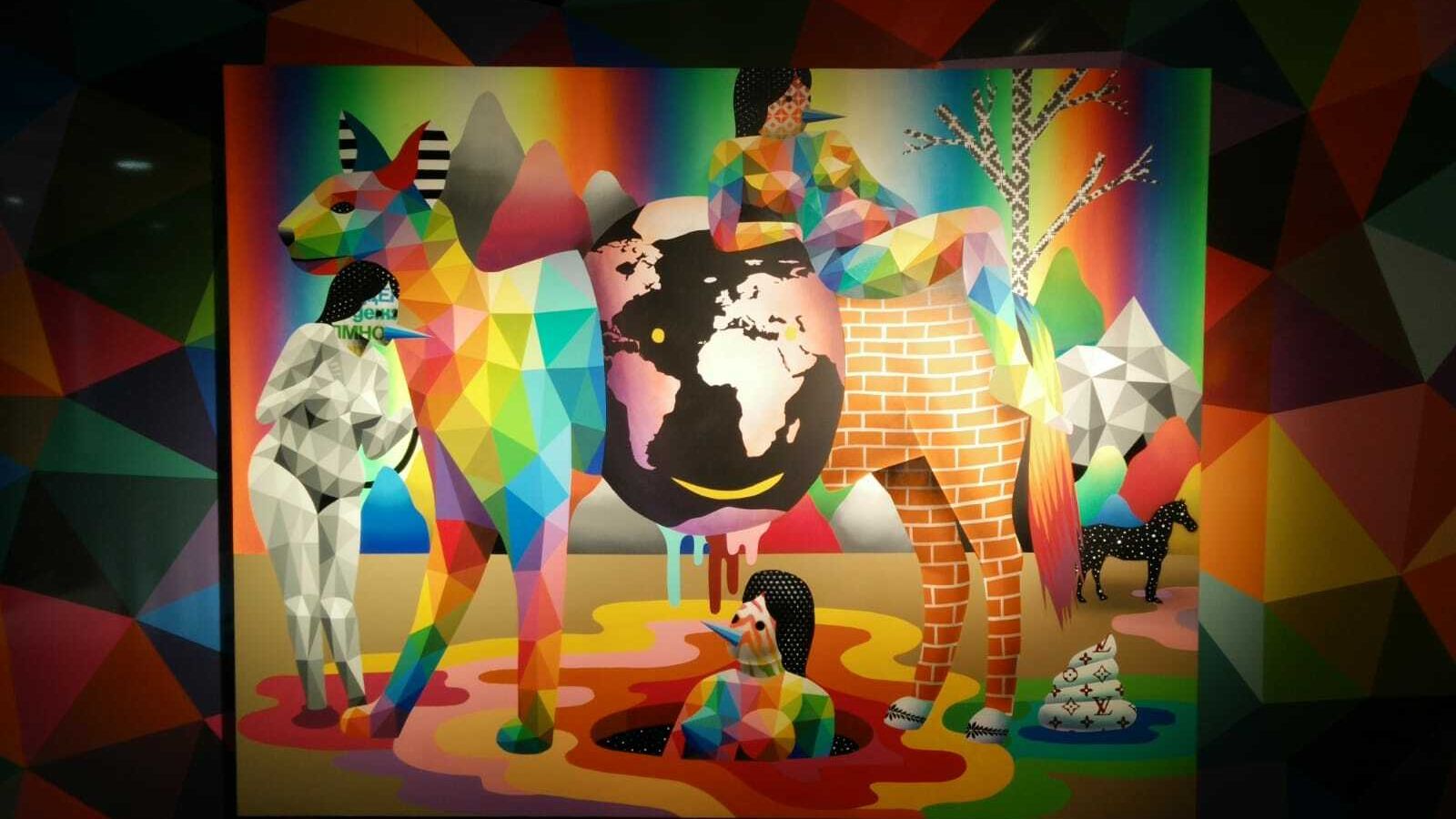 Pieza de Okuda San Miguel en Unvanity.