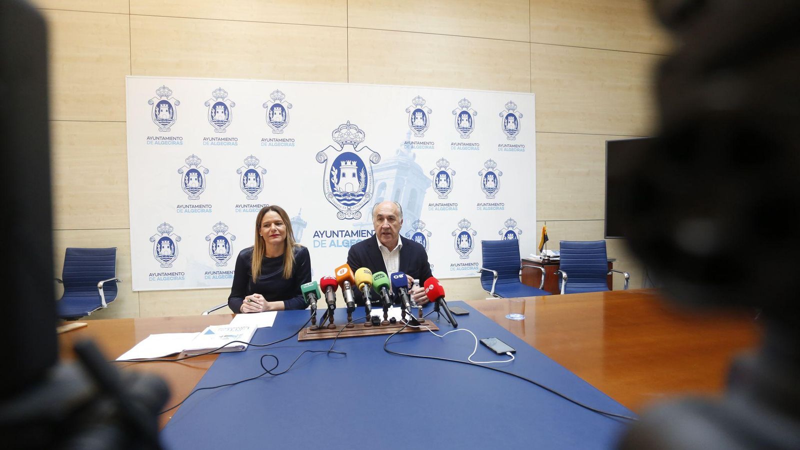 María Solanes y José Ignacio Landaluce, este jueves.