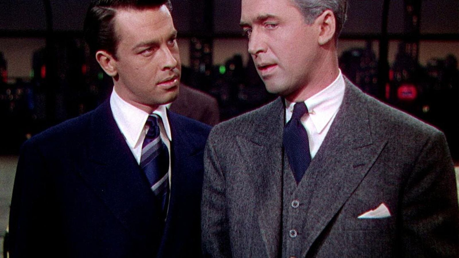 John Dall y James Stewart en una imagen de 'La soga' (1948), de Alfred Hitchcock.