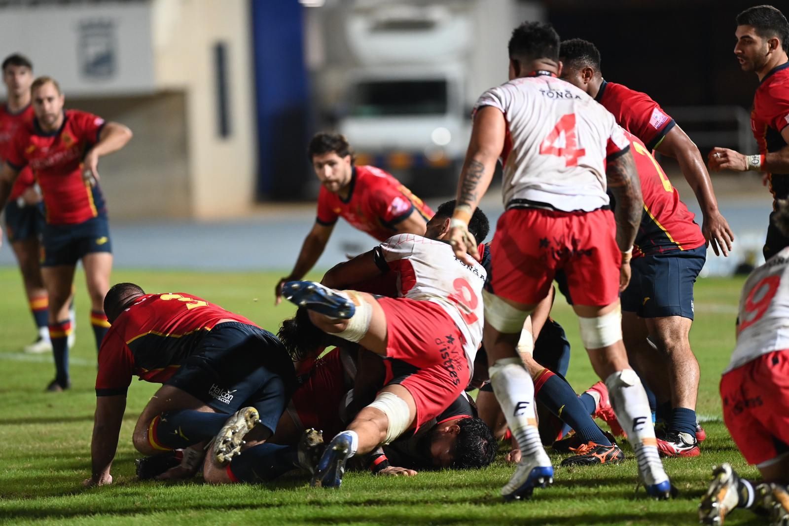 Las fotos del España-Tonga de rugby en Málaga