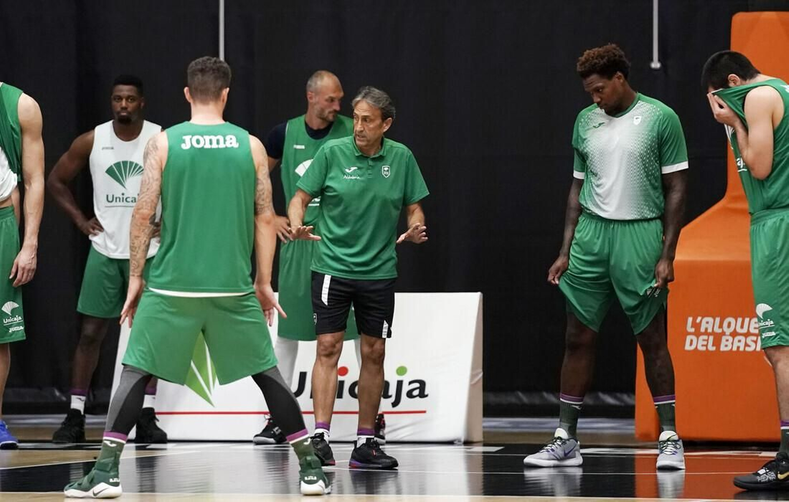 Luis Casimiro, durante el entrenamiento de ayer.