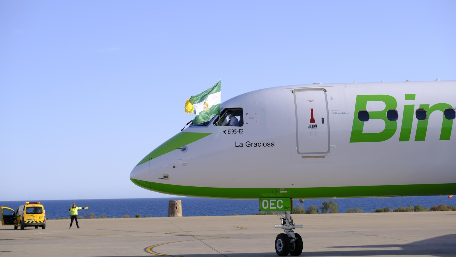 La compañía canaria Binter llega a Almería para quedarse, en imágenes