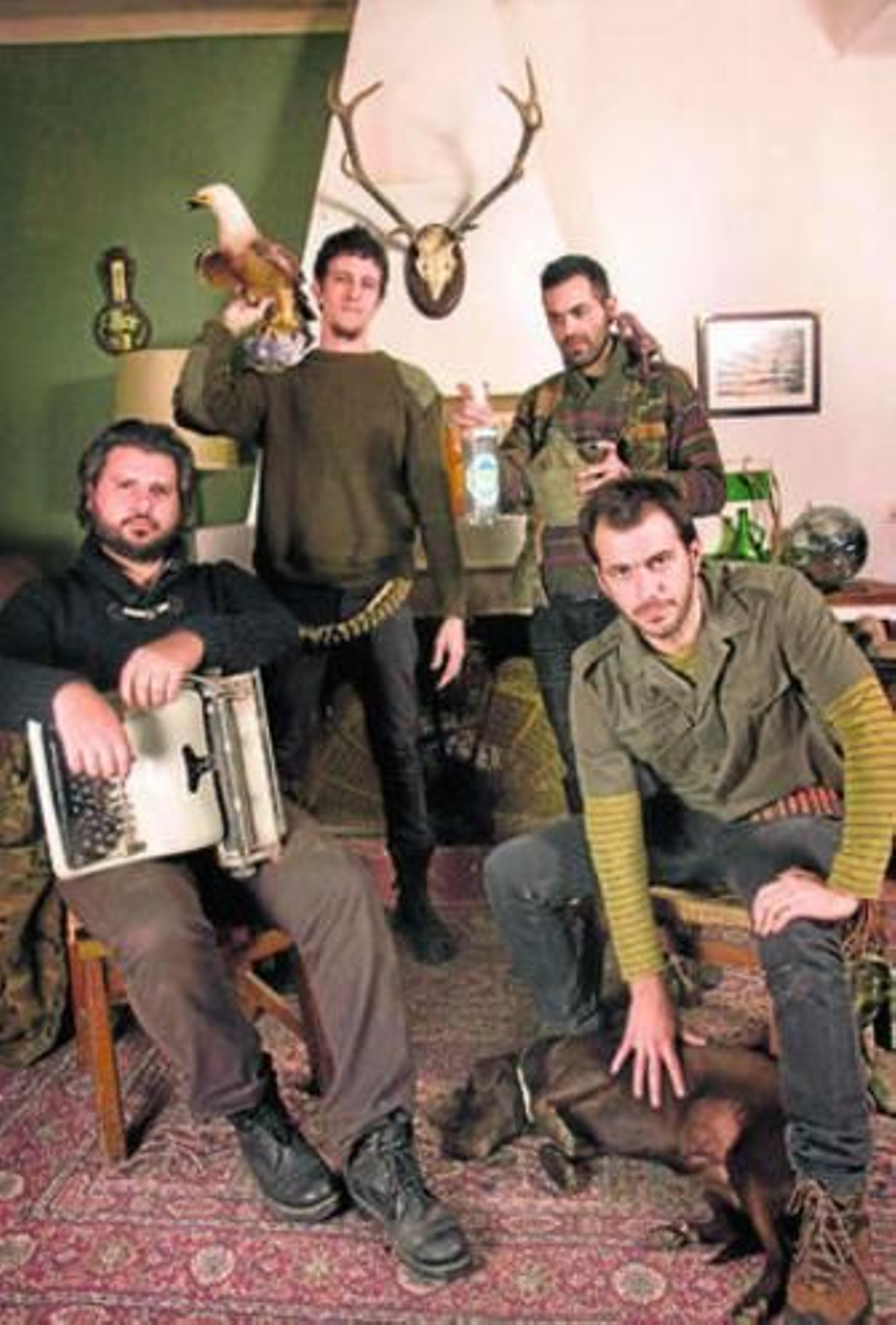 Daniel Alonso, Pablo Peña, Darío del Moral y Javier Rivera: Pony Bravo en modo 'De palmas y cacería'.