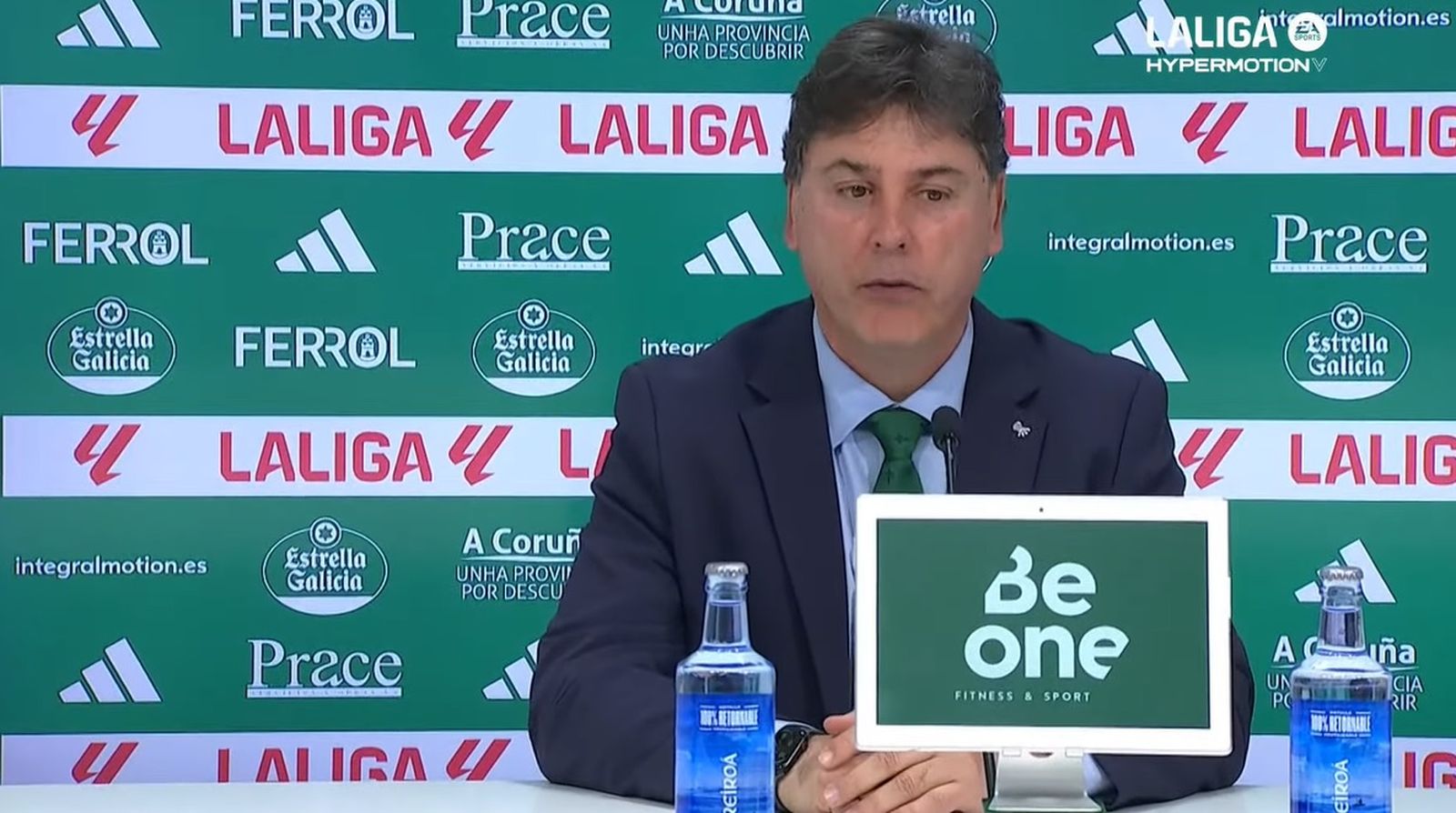 Alejandro Menéndez, entrenador del Racing de Ferrol.