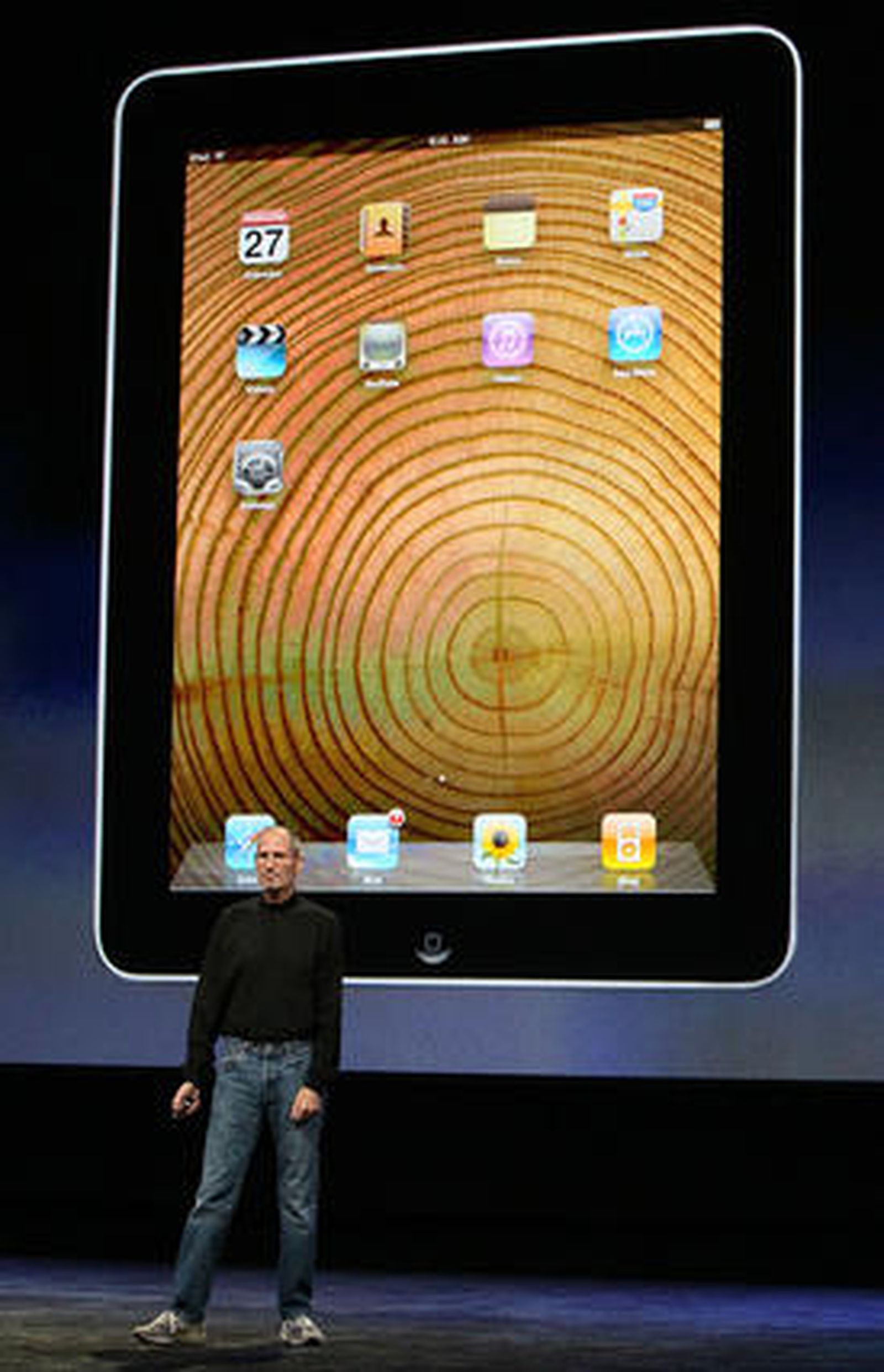 Apple presenta su 'ordenador tableta' iPad en San Francisco. / Reuters · AFP Photo