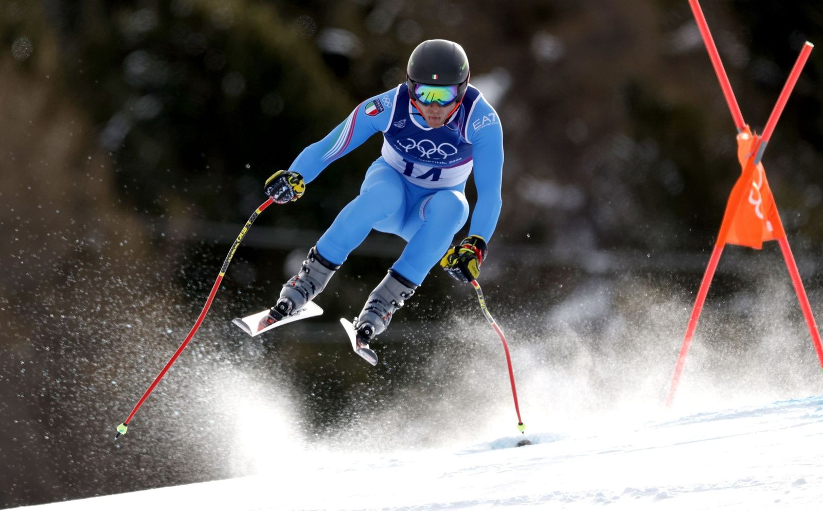 Las espectaculares fotos del descenso masculino en los Juegos Olímpicos de invierno