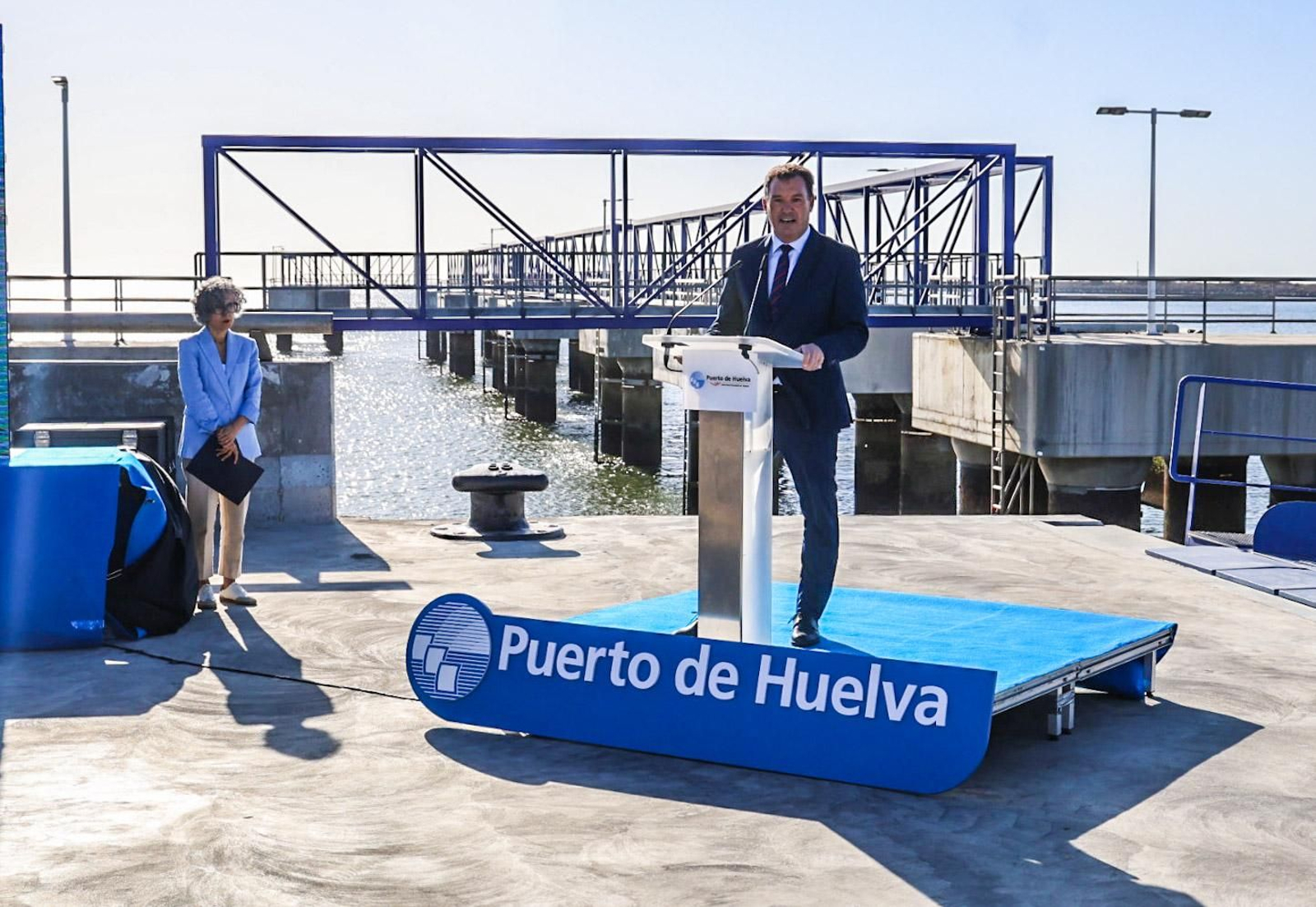 Imágenes de la inauguración de la doble rampa Ro-ro del Muelle Sur del Puerto de Huelva