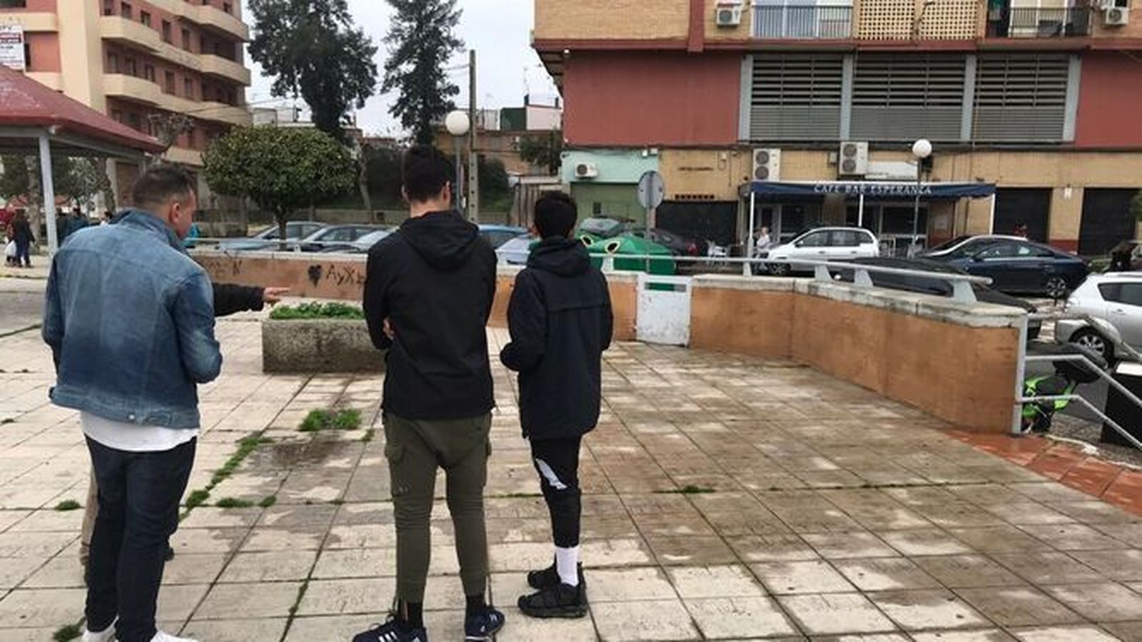 La plaza de Blas Infante, donde estaba el cadáver de Loli