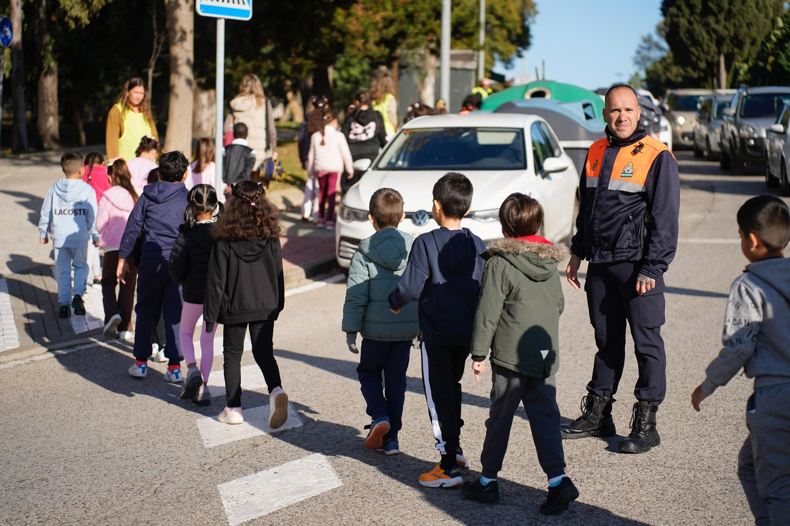 Las fotos del simulacro de maremoto en el colegio Virgen del Mar en Algeciras