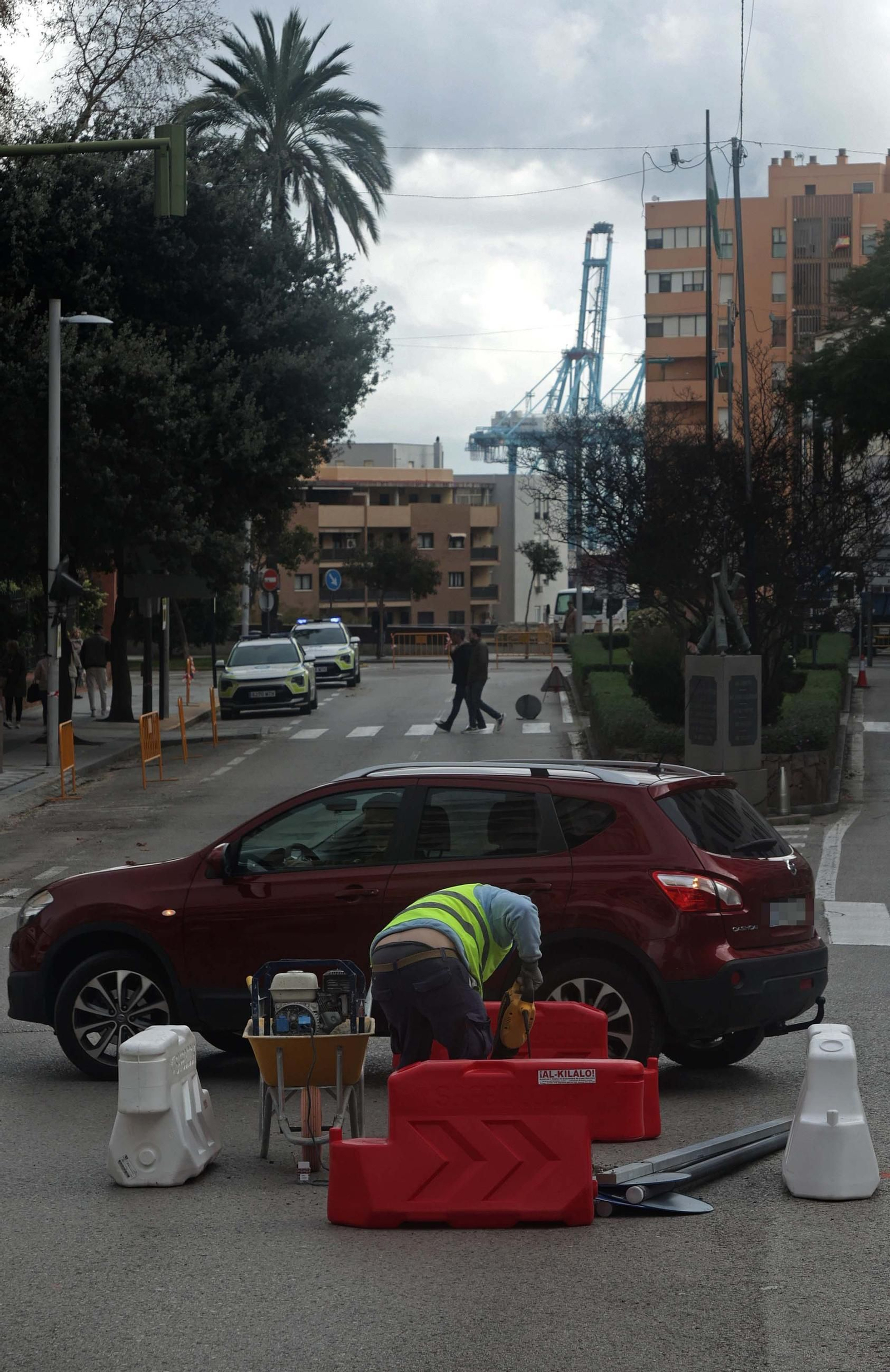 Fotos de los inicios de las obras en la calle Blas Infante de Algeciras
