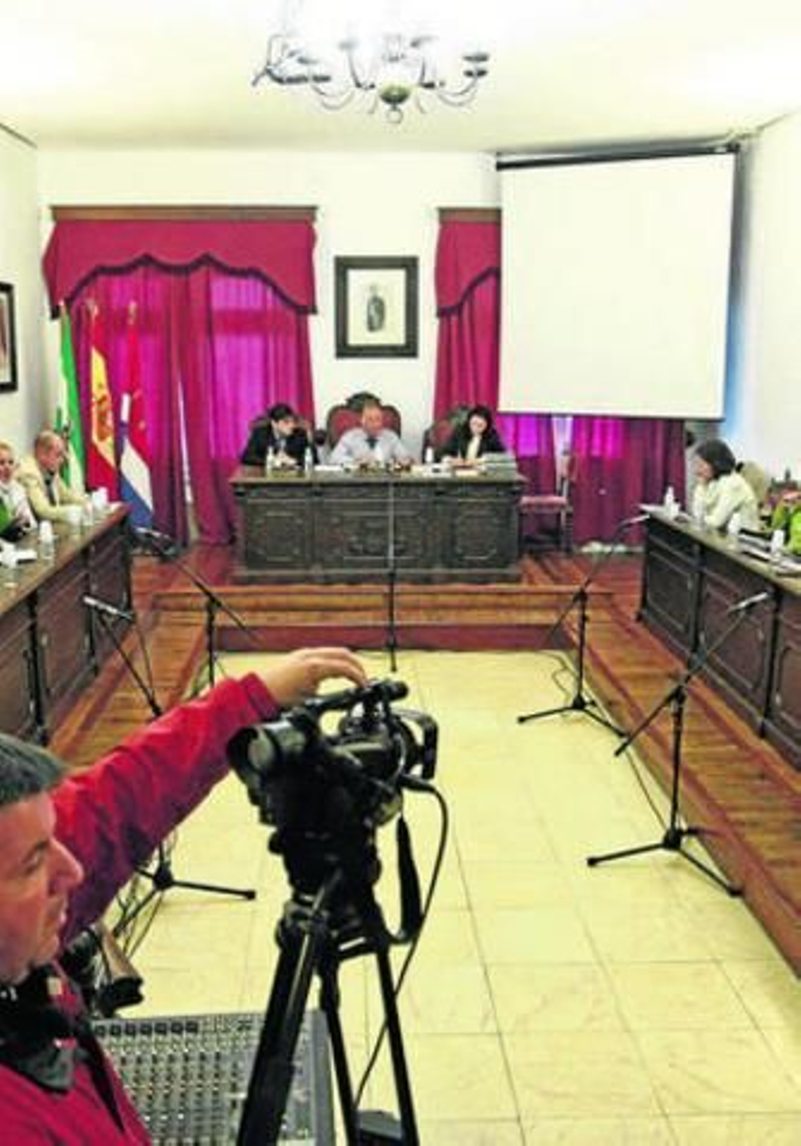 Imagen de un Pleno municipal, en Tarifa.