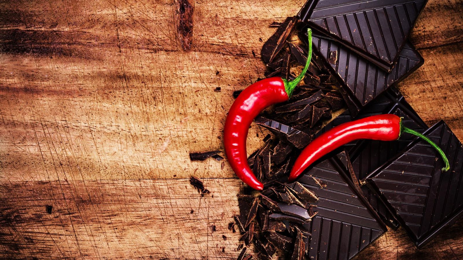 Chocolate mezclado con picante.