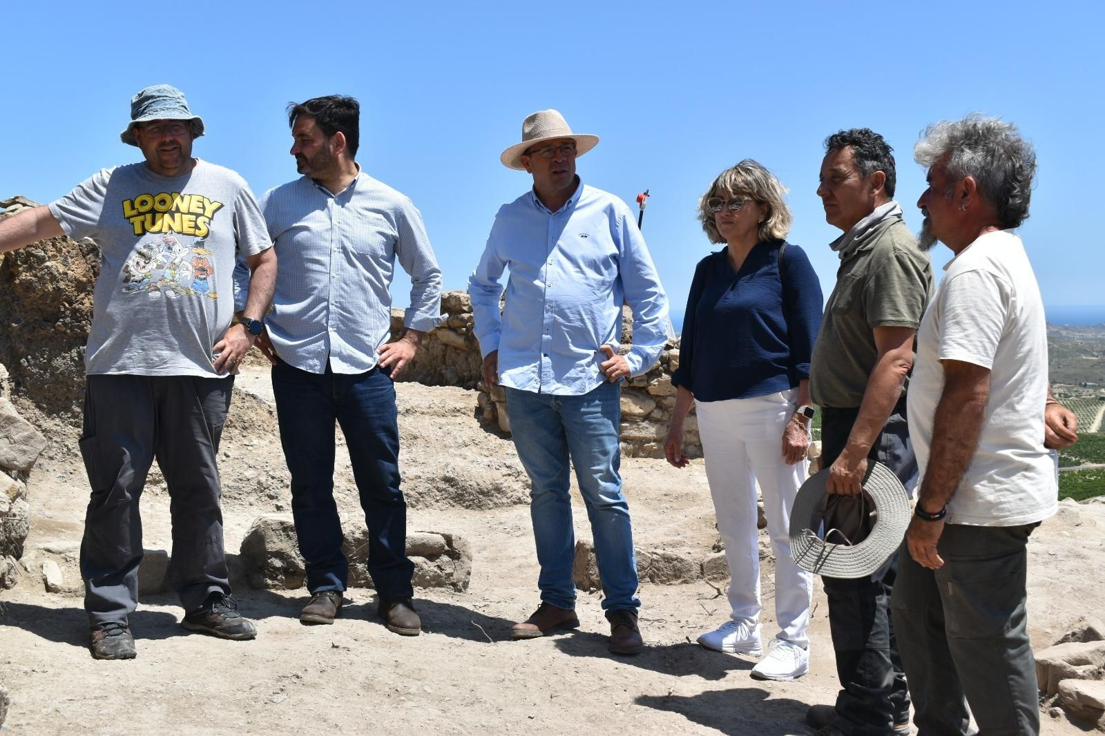 Visita a las excavaciones.