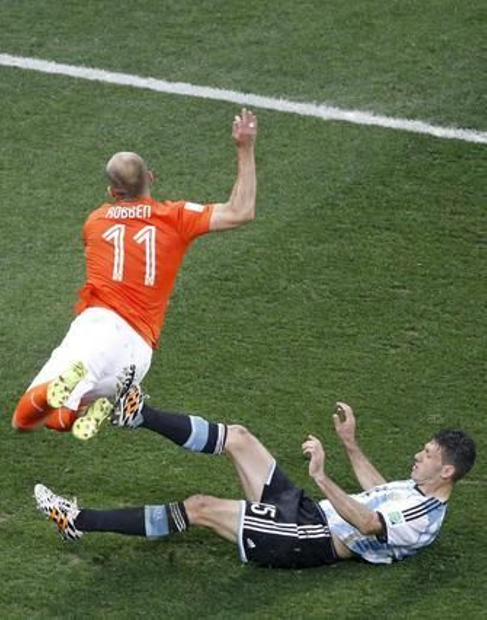 Las imágenes del Holanda-Argentina