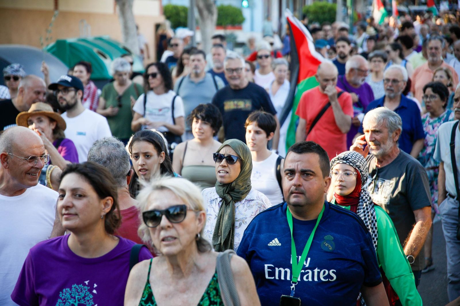 Imágenes de la manifestación en Almería por el genocidio en Palestina