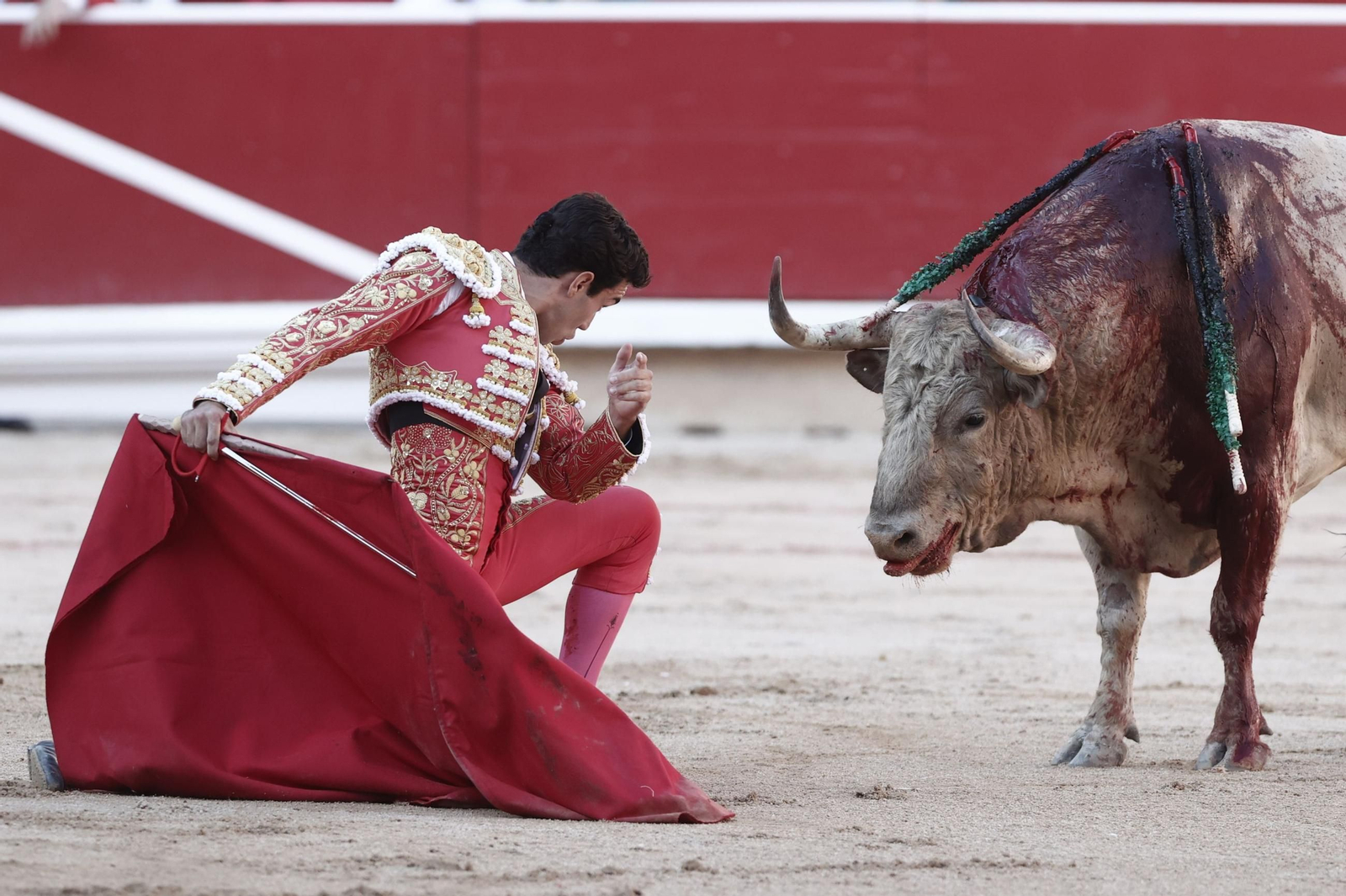 Las imágenes de la Puerta Grande en Pamplona