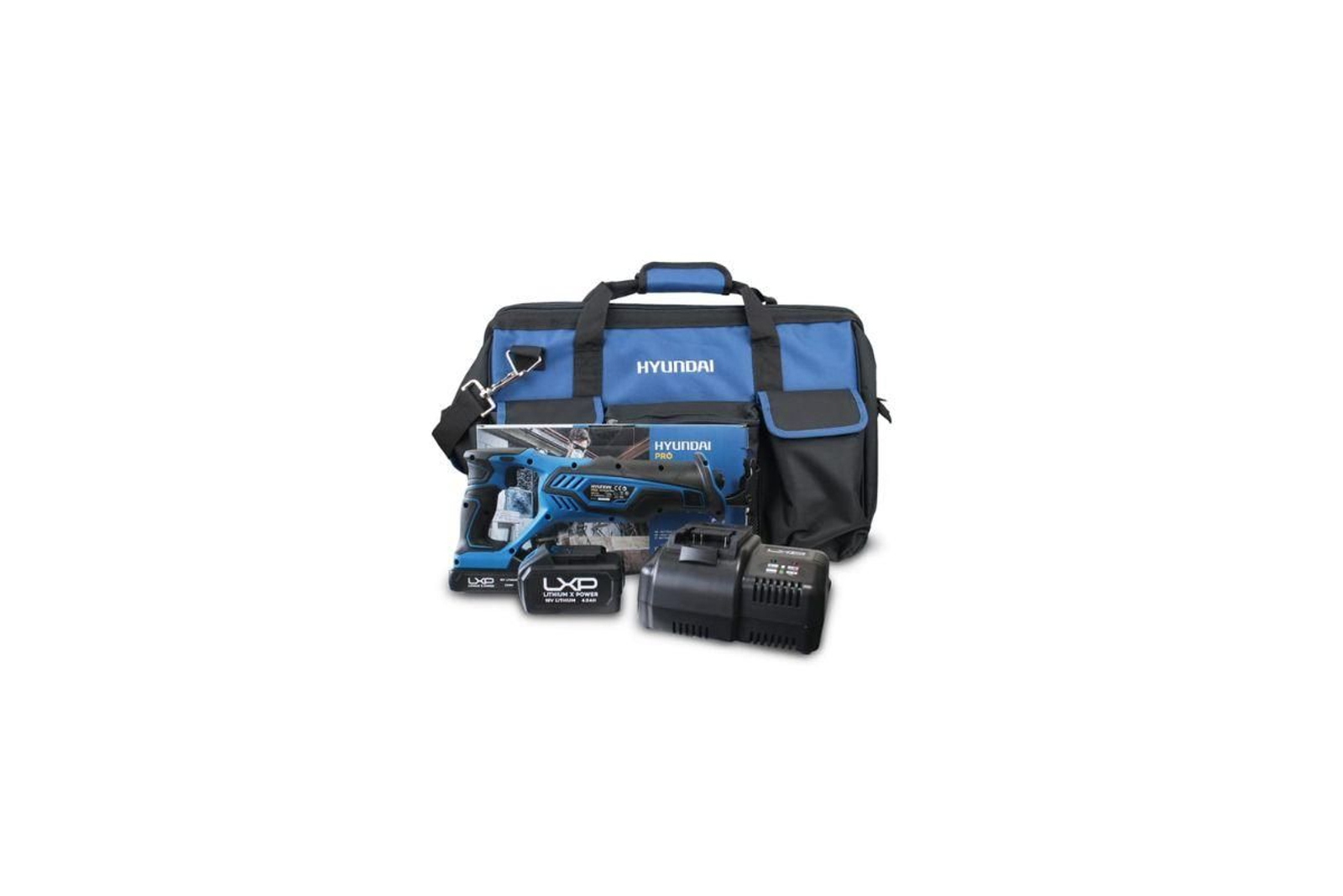 Pack HYUNDAI de sierra sable + bolsa + batería