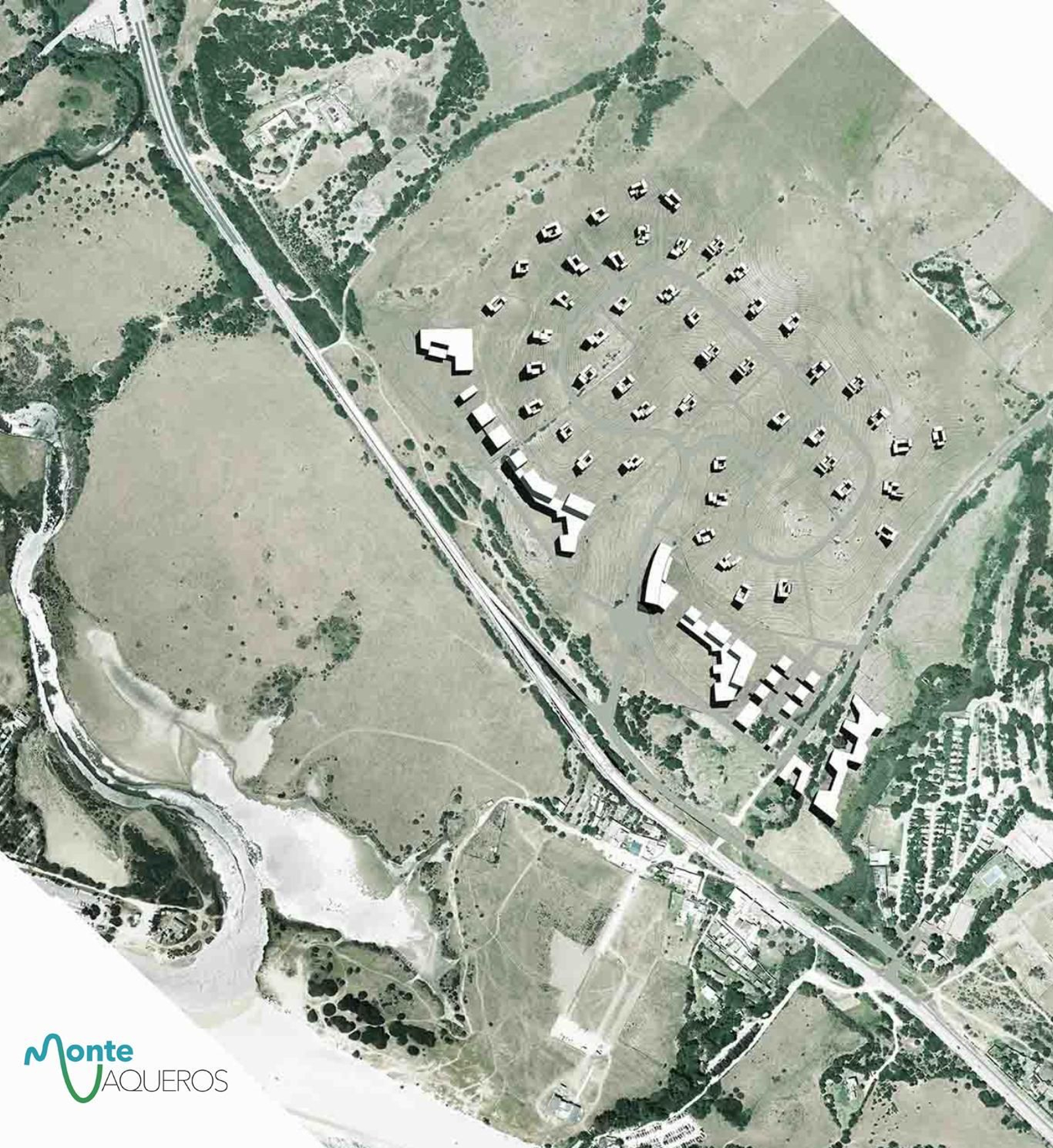 Una recreación infográfica de la distribución del proyecto