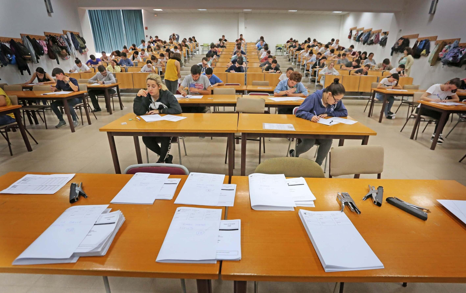 Un momento de las pruebas de Selectividad celebradas en el Campus de Jerez el pasado año. Un momento de las pruebas de Selectividad celebradas en el Campus de Jerez el pasado año.