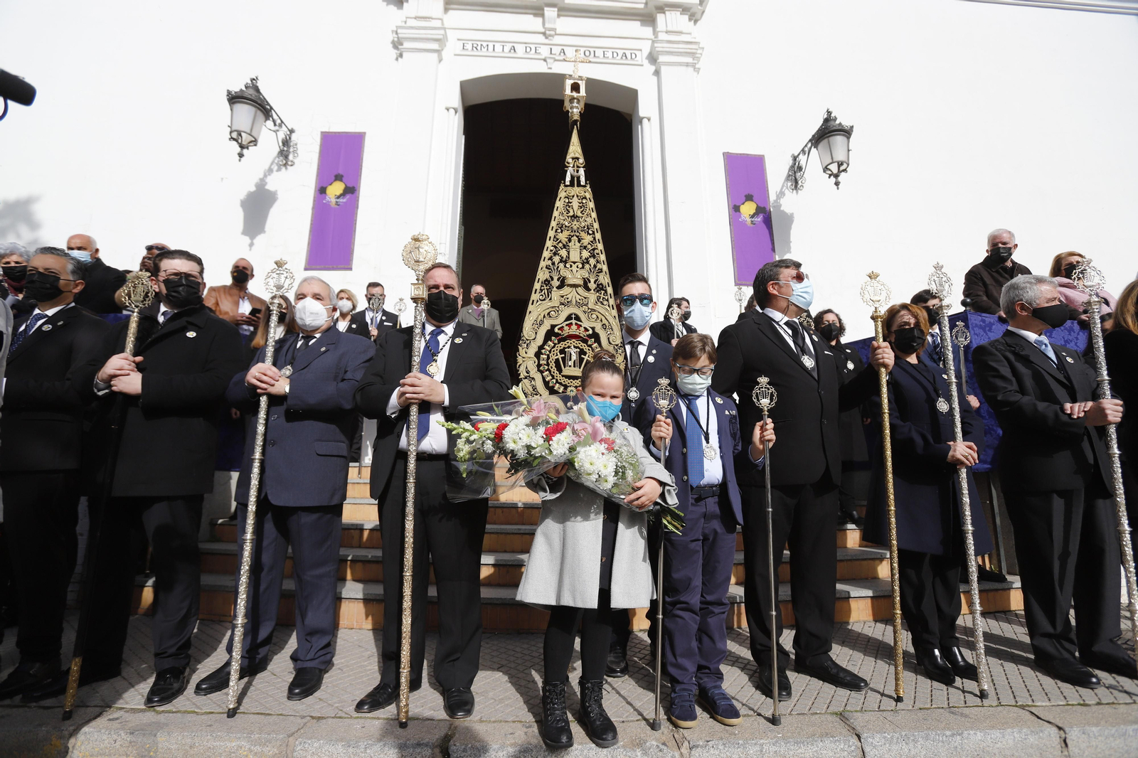 Imágenes del ambiente en la procesión de San Sebastián en Huelva