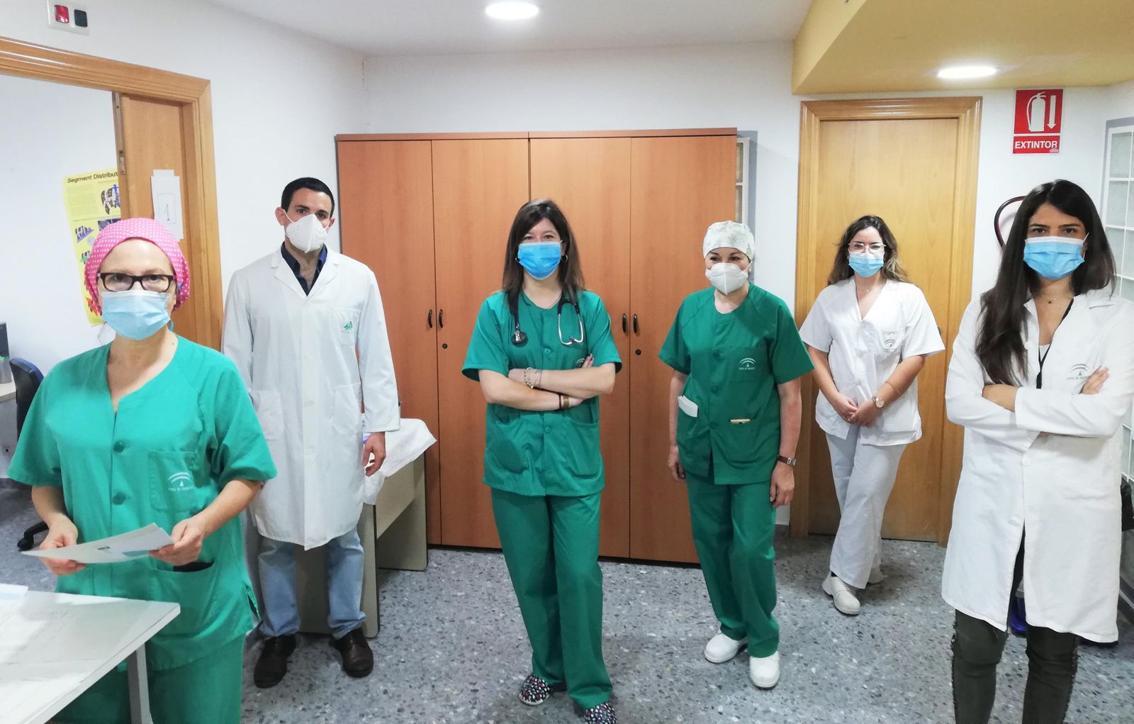 Los profesionales de la Unidad de Aparato Digestivo del Hospital Infanta Elena
