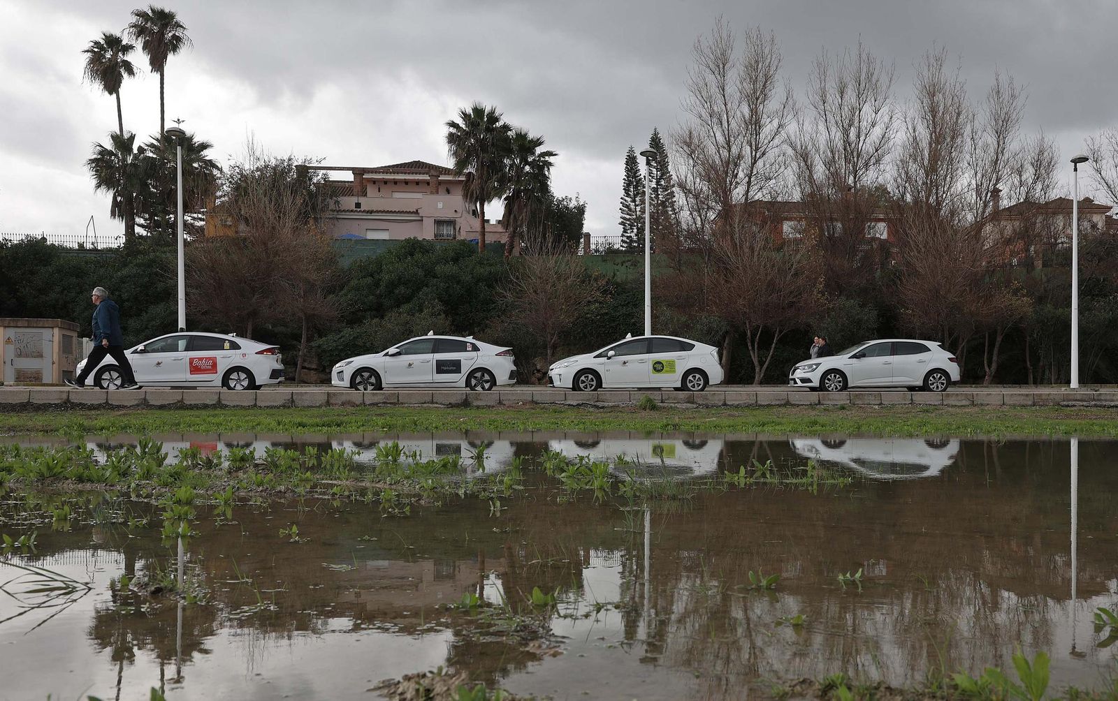 Fotos de las protestas de los taxistas en Algeciras