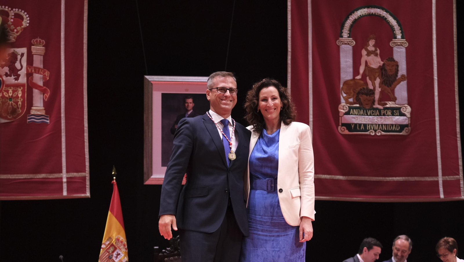 Imágenes de la constitución de la Corporación Municipal de almería, con María Vázquez como Alcaldesa
