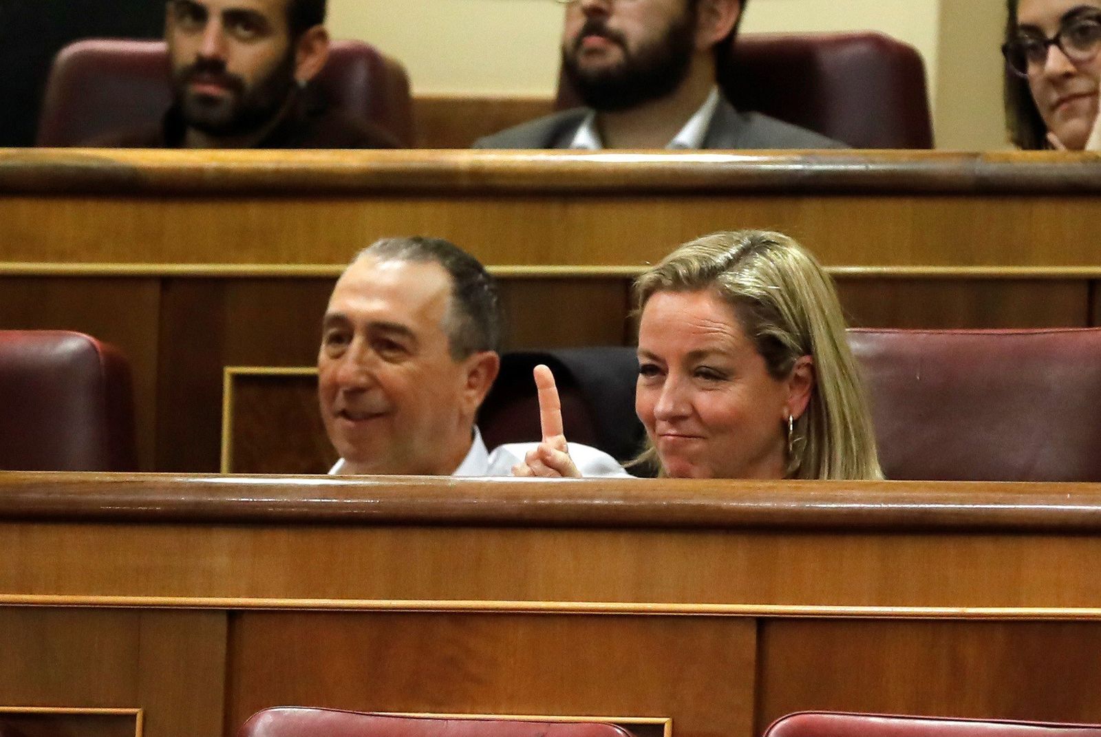 La diputada de Coalición Canaria, Ana Oramas, en su escaño