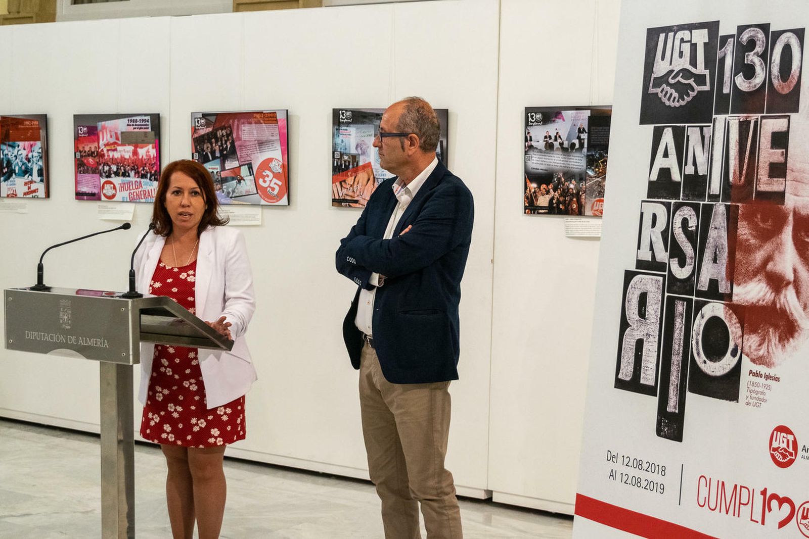 UGT muestra los 130 años de luchas y conquistas en una exposición.