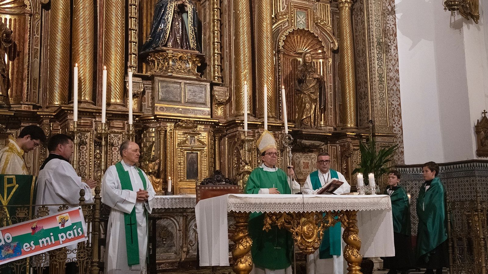 Momento de la celebración de la misa