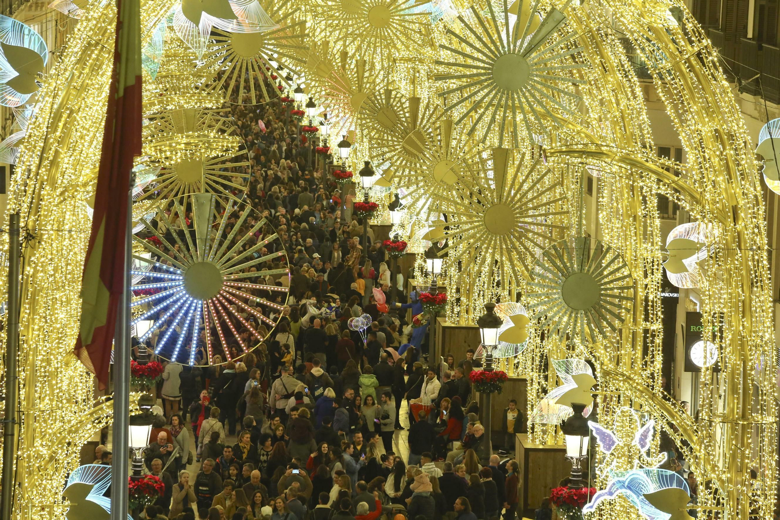 Las fotos de las luces de Navidad en Málaga Las fotos de las luces de Navidad en Málaga