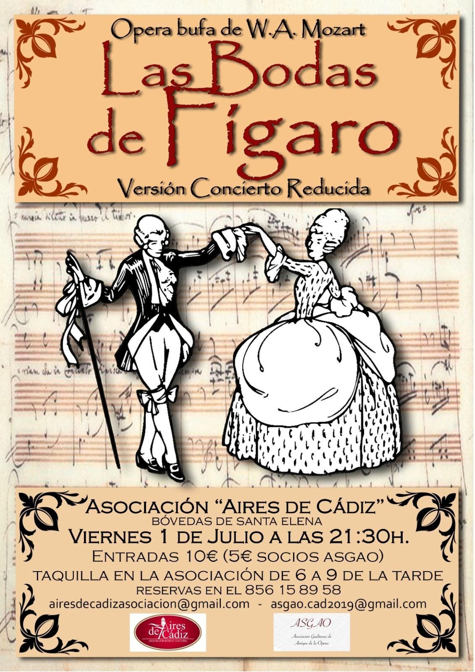 Detalle del cartel anunciador del espectáculo.