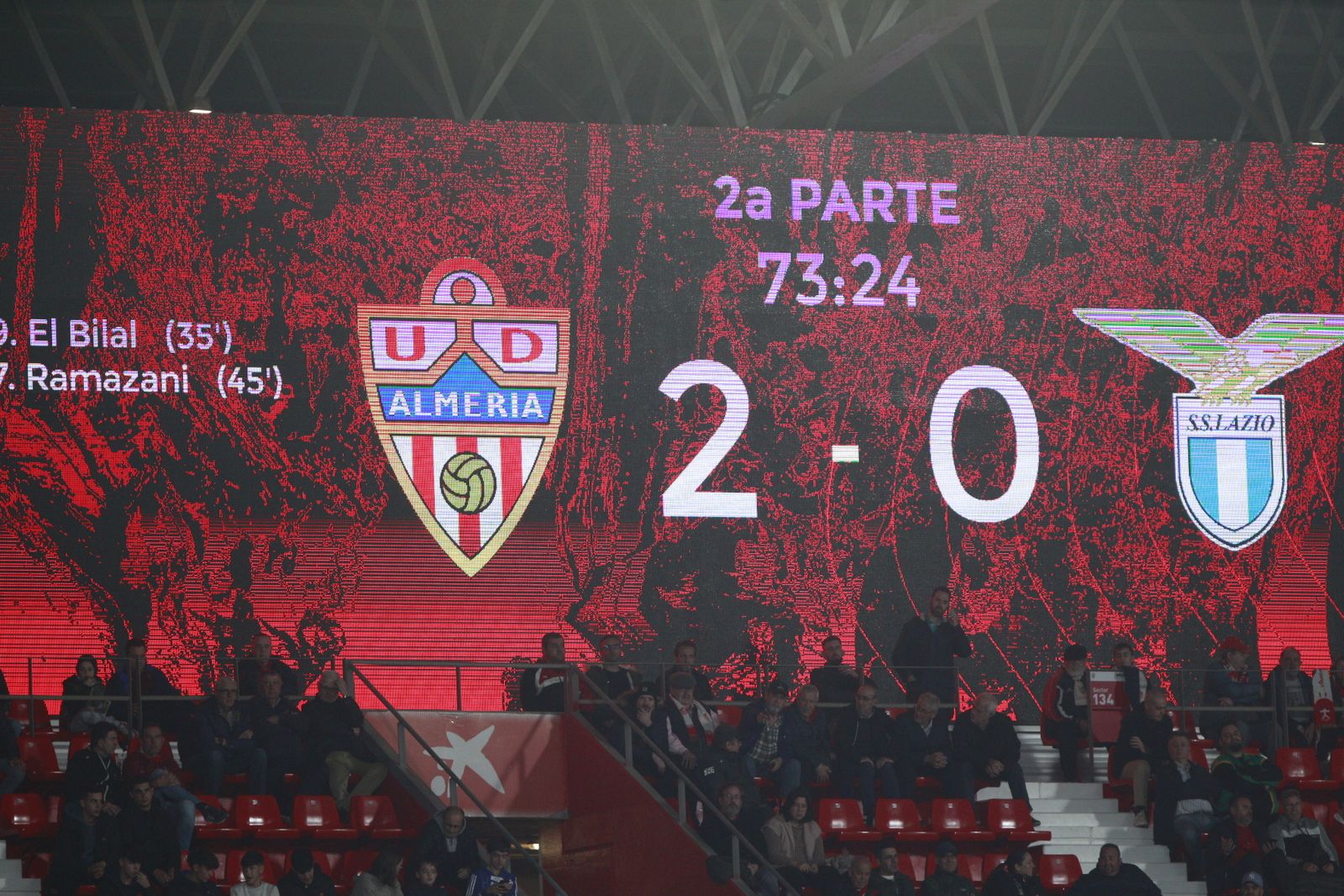 Imágenes del partido de fútbol amistoso U.D. Almería-Lazio