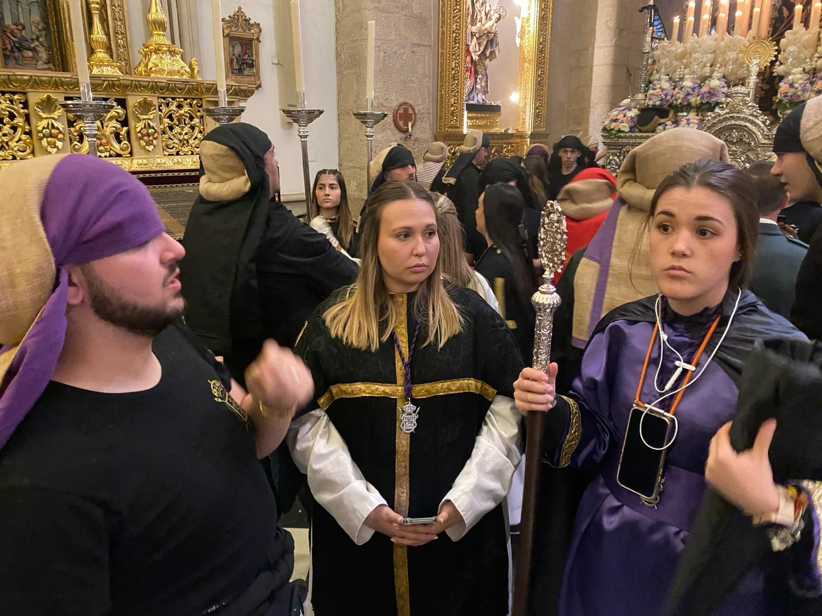 En imágenes: Primera suspensión en la tarde del Jueves Santo