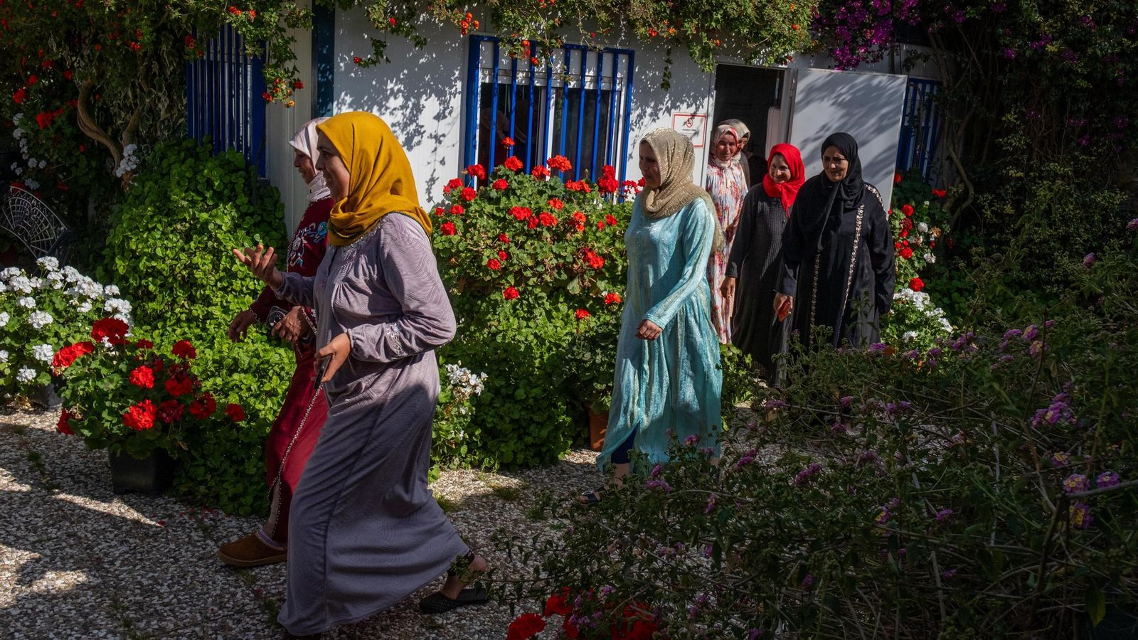 Algunas de las mujeres que están recibiendo formación para emprender.