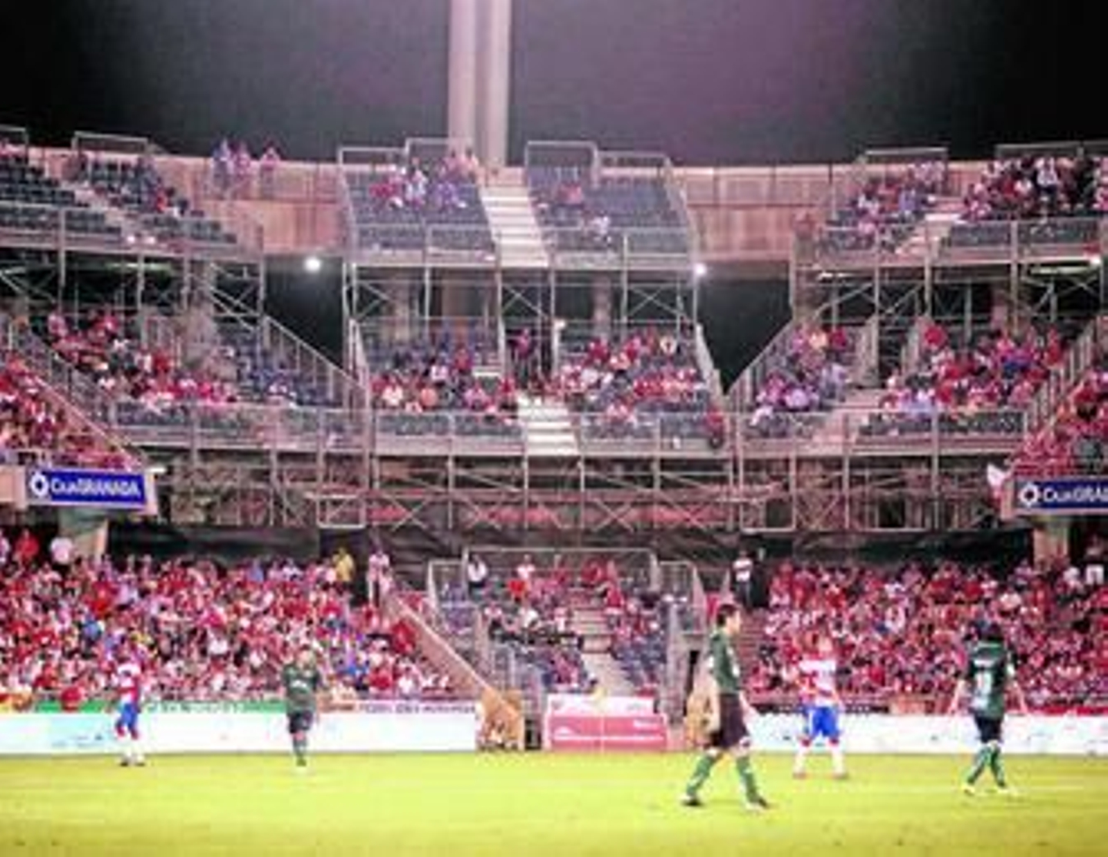 Aspecto de las esquinas en el partido contra el Betis.