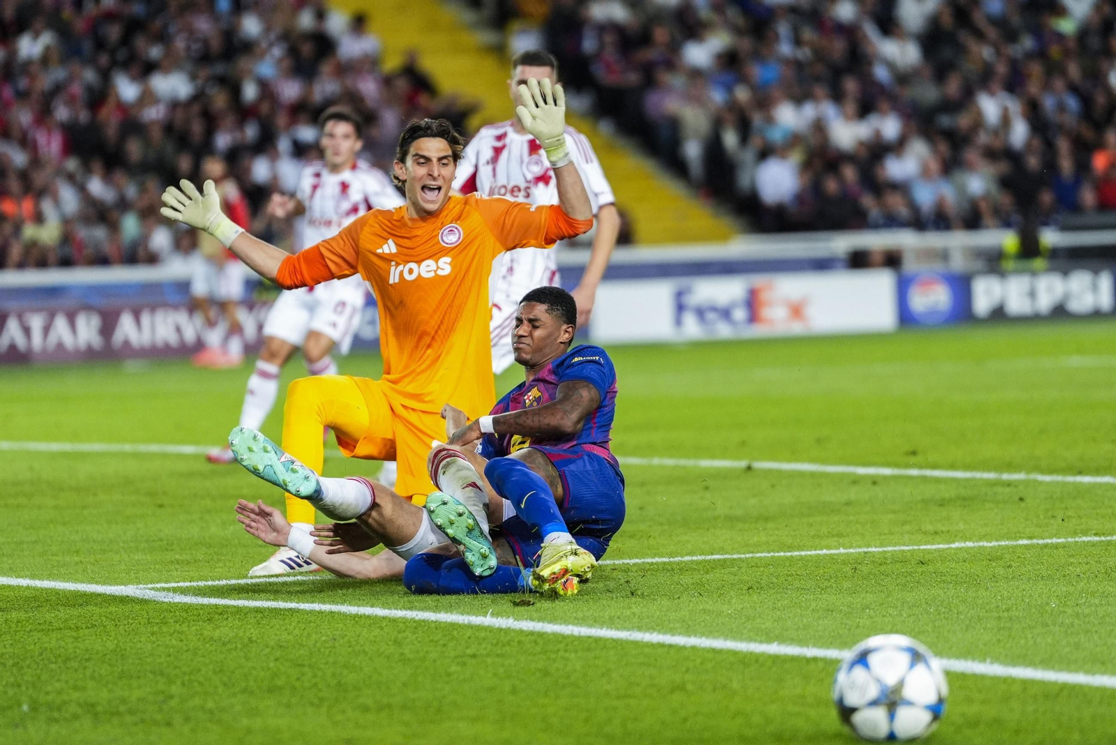 Las fotos del Barcelona-Olympiacos