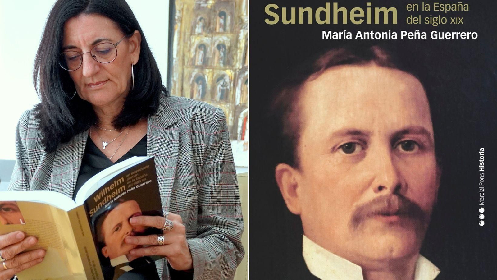 La rectora, María Antonia Peña, lee su libro sobre Sundheim