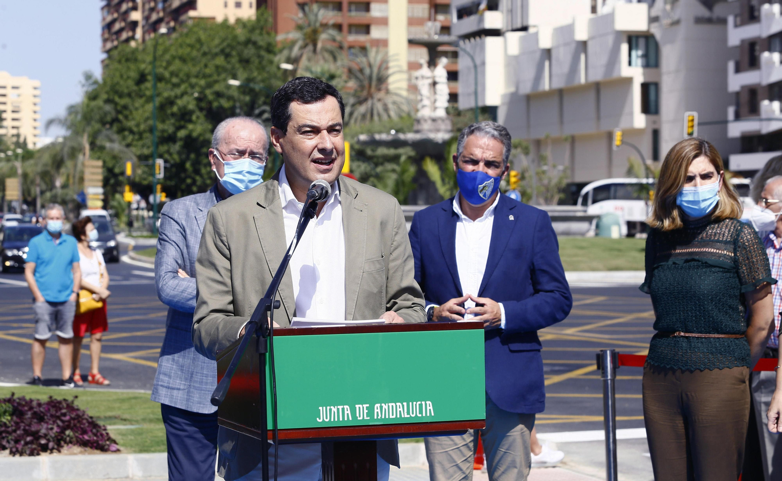 Fotos de la reinauguración de la avenida de Andalucía de Málaga, libre de obras 10 años después