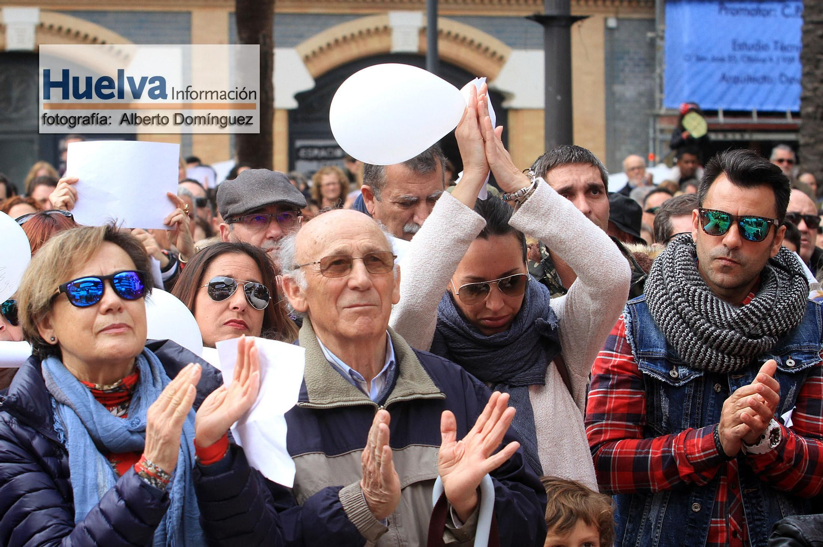 Imágenes de la manifestación contra la derogación de la prisión permanente revisable celebrada en Huelva