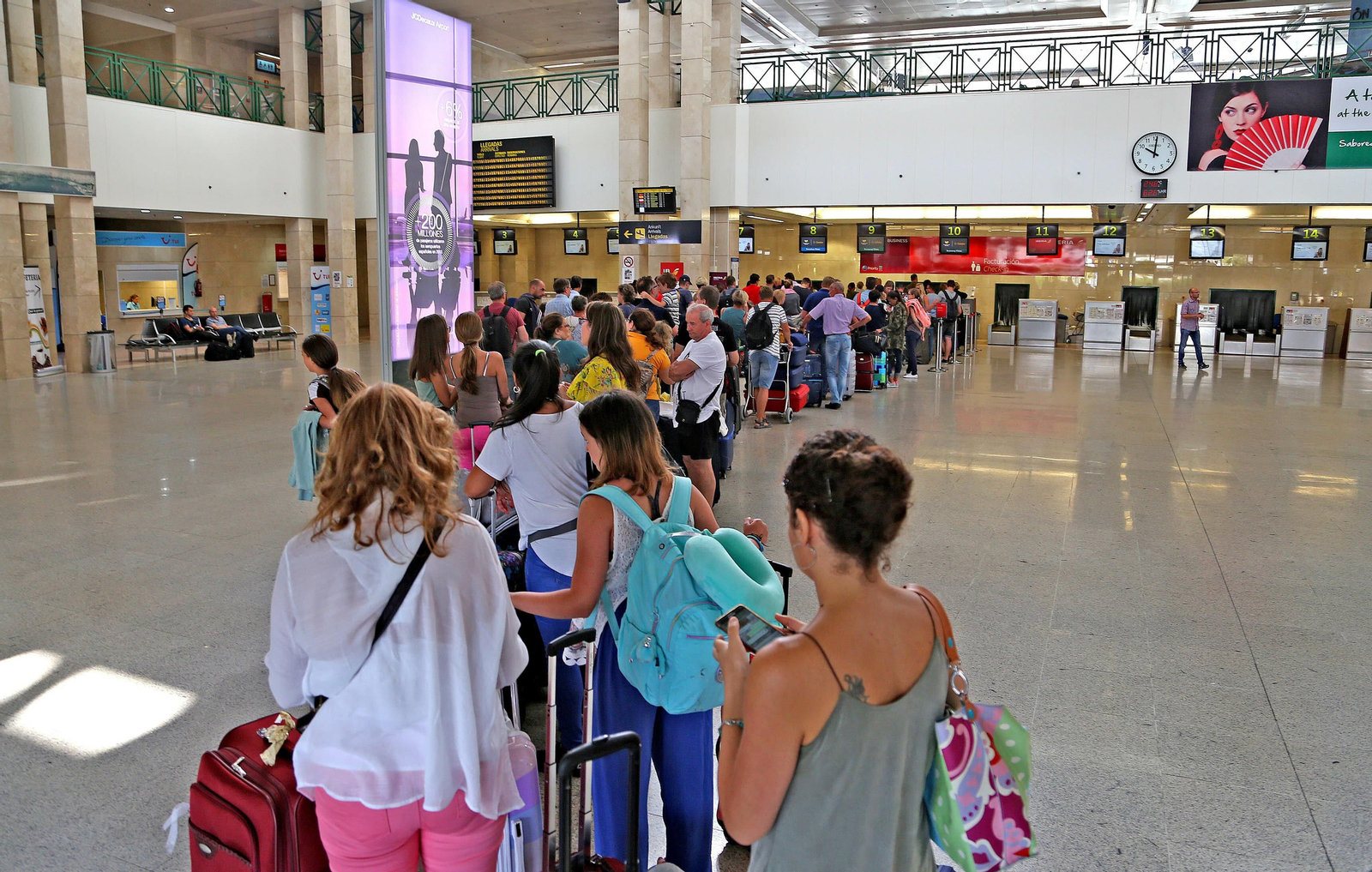 Vestíbulo principal del aeropuerto de Jerez