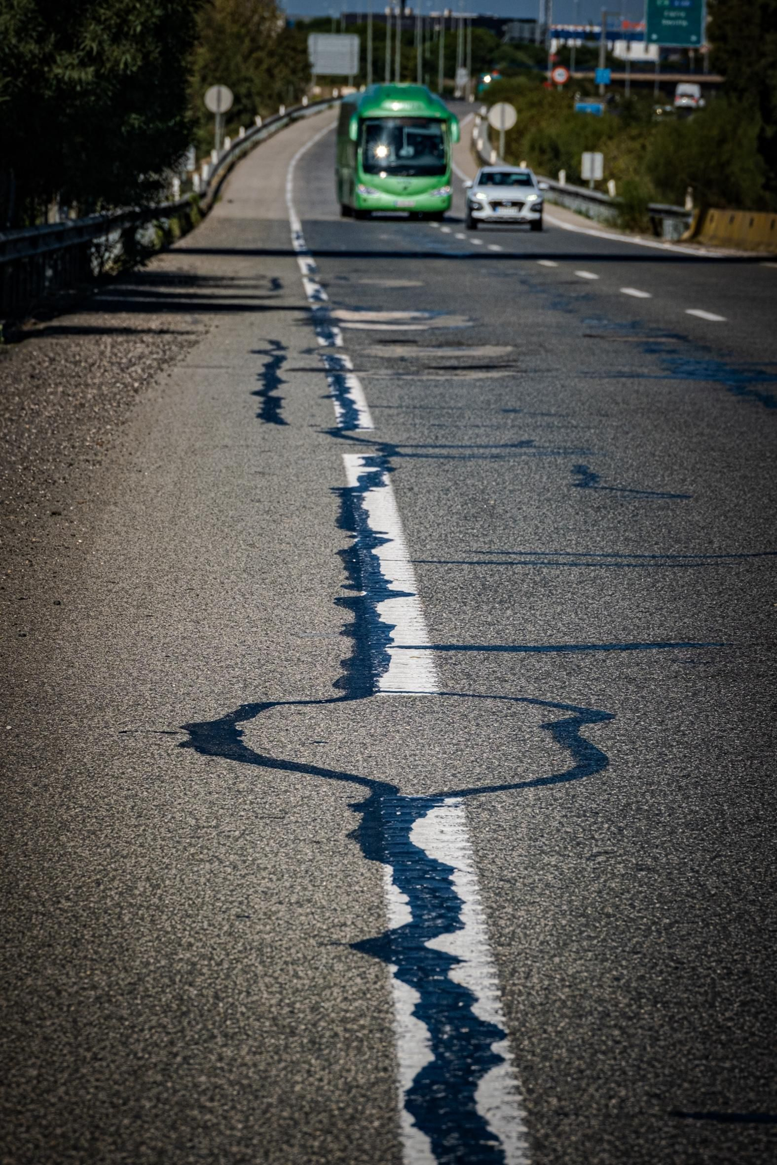 Las imágenes del estado de las carreteras de la provincia de Cádiz