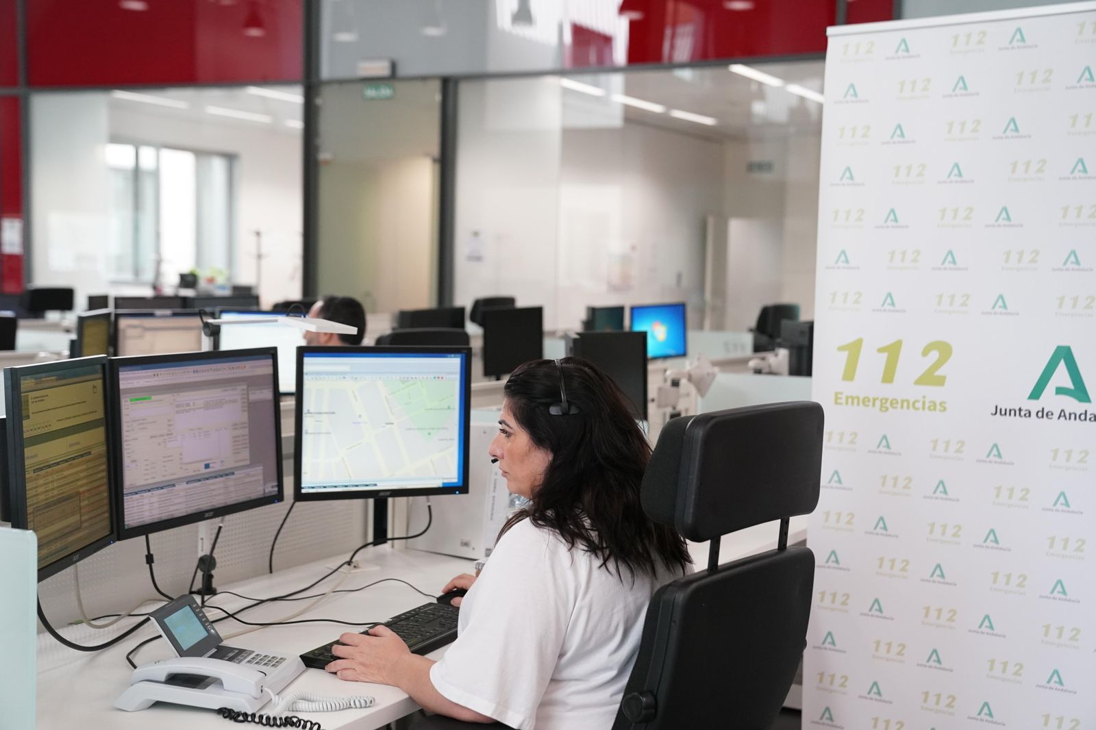 Operadora del servicio de emergencias 112.