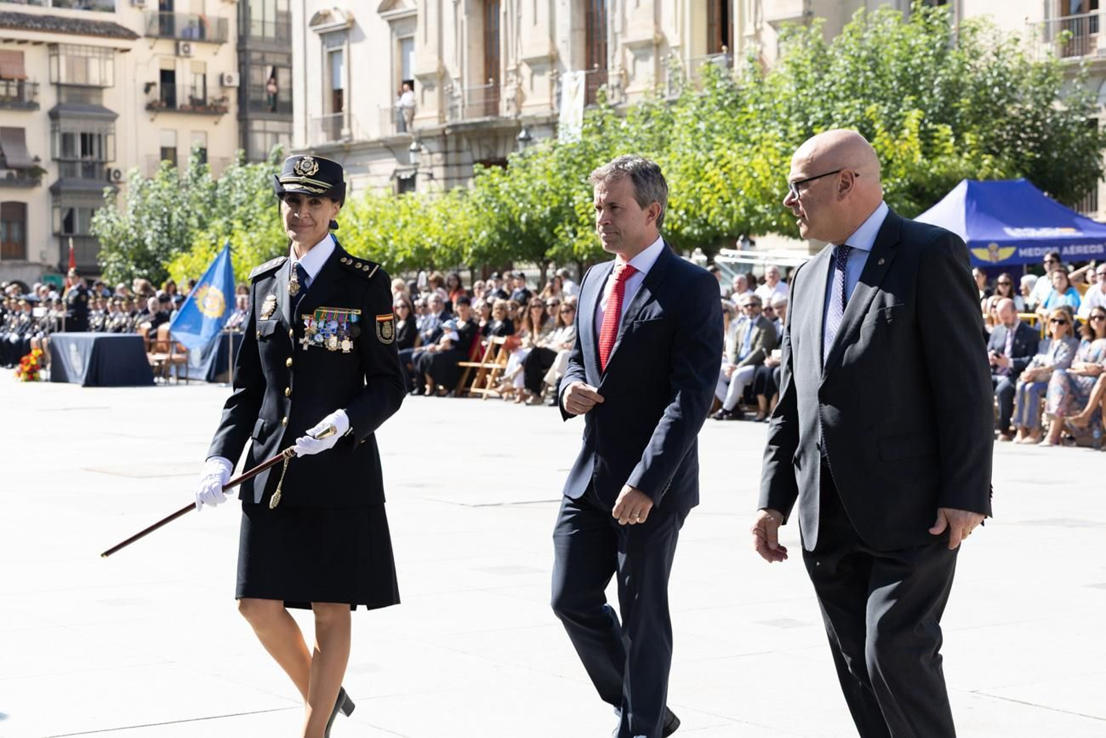 Acto por el día de la Policía Nacional, con motivo de la festividad los Santos Ángeles Custodios
