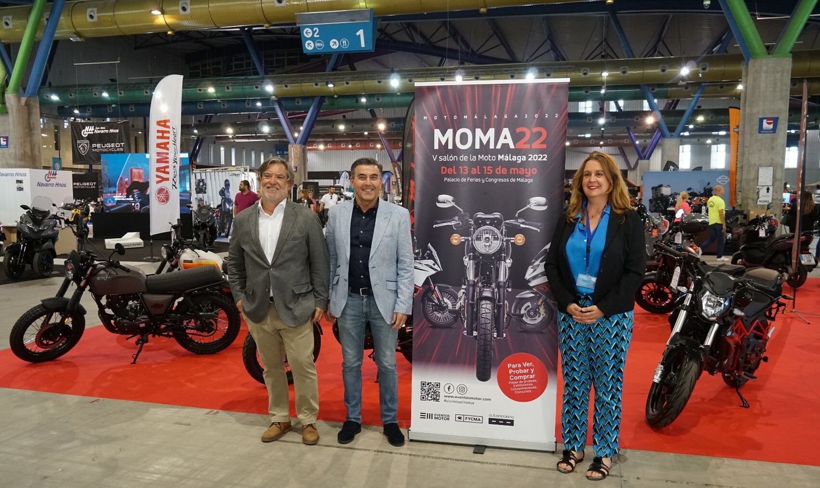 Inauguración del Salón de la Moto de Málaga.