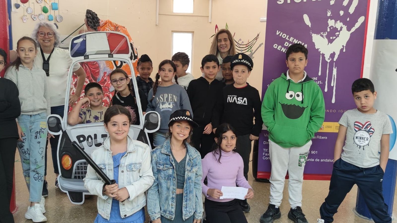 Otro momento de la visita.