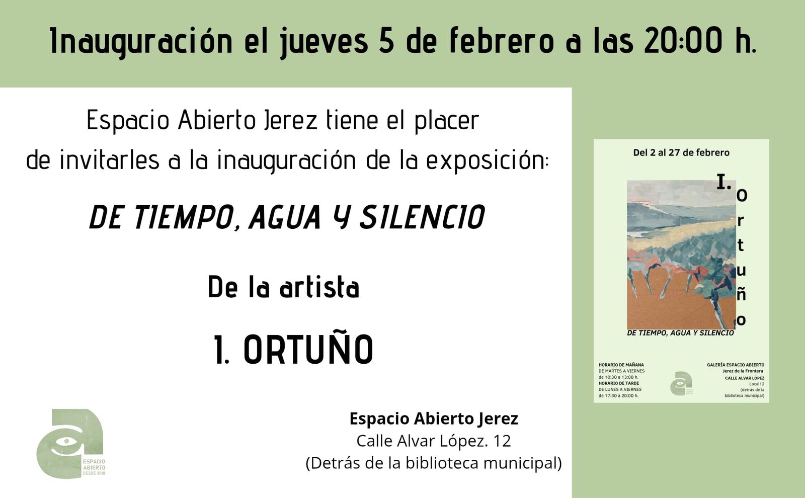 Cartel de la muestra.